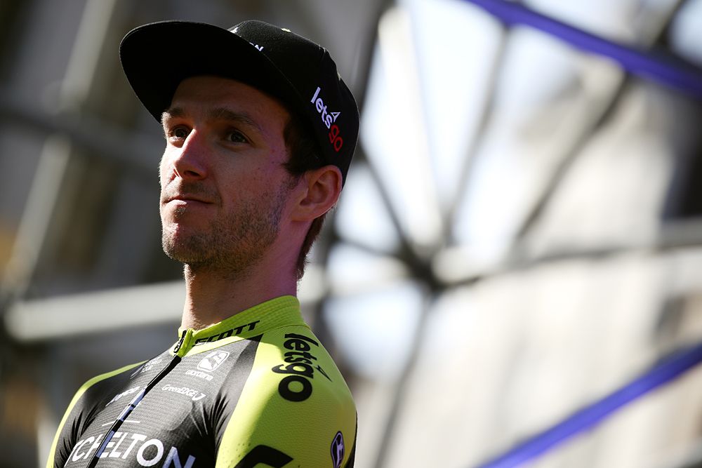 Simon Yates (Mitchelton-Scott) on stage at the Tour de France presentation in Brussels