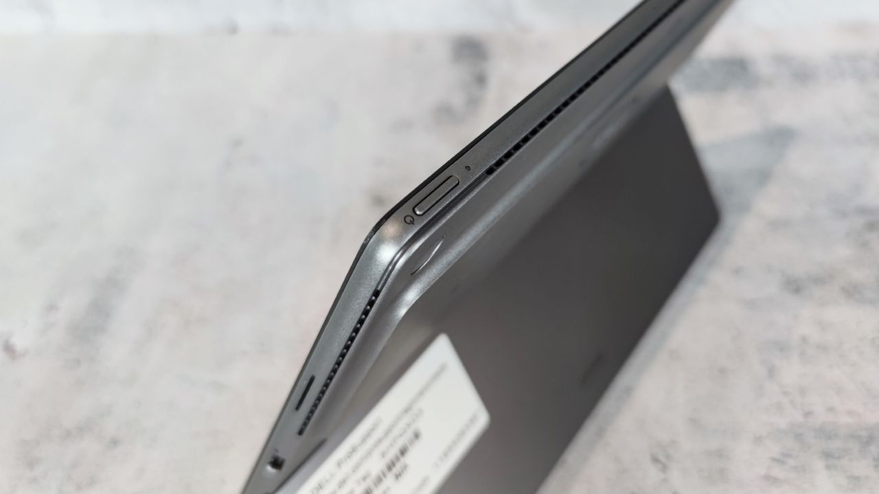 A photograph of the Dell Latitude 7320's power button