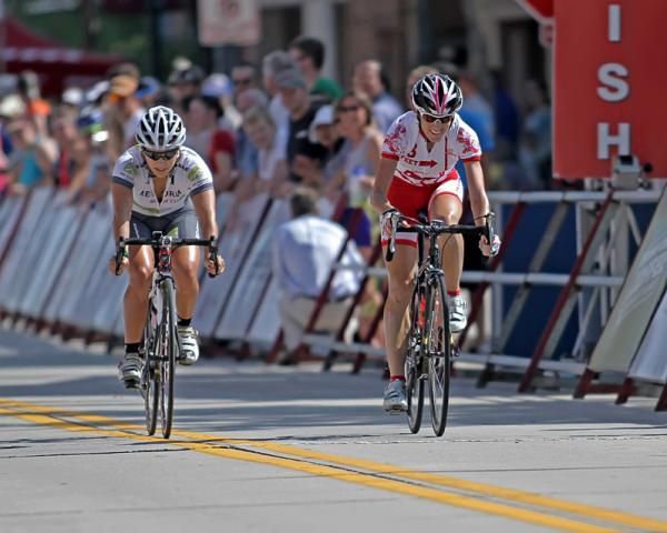 Sarah Caravella wins in Sheboygan Harbor.