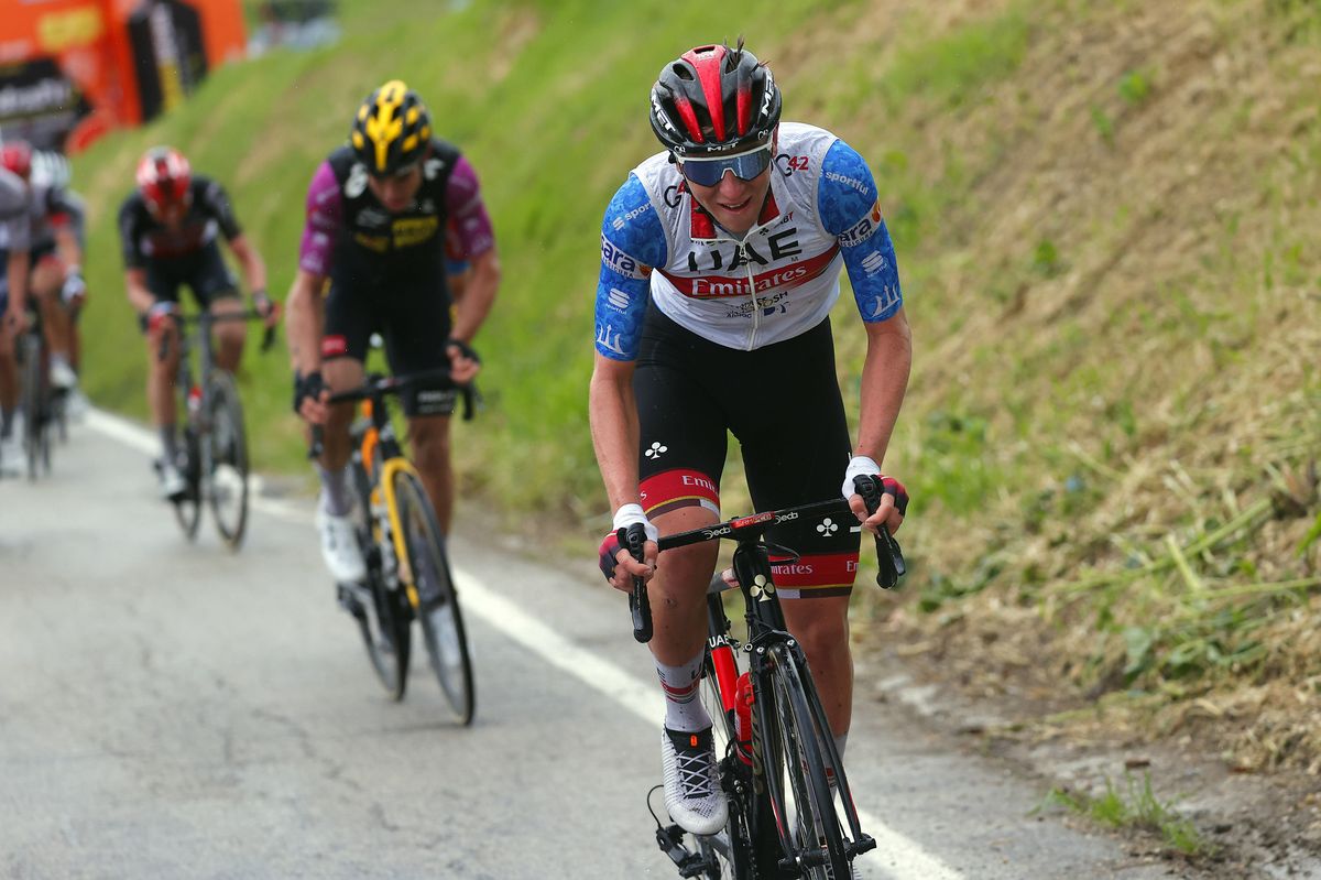 Tirreno Adriatico 2021 - 56th Edition - 5th stage Castellalto - Castelfidardo 205 km - 14/03/2021 - Tadej Pogacar (SLO - UAE Team Emirates) - Wout Van Aert (BEL - Jumbo - Visma) - photo Luca Bettini/BettiniPhotoÂ©2021