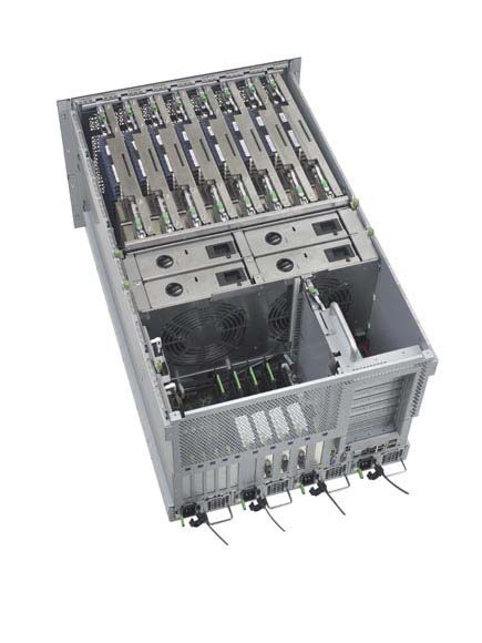 The interior of the Fujitsu Primergy RX900 S1