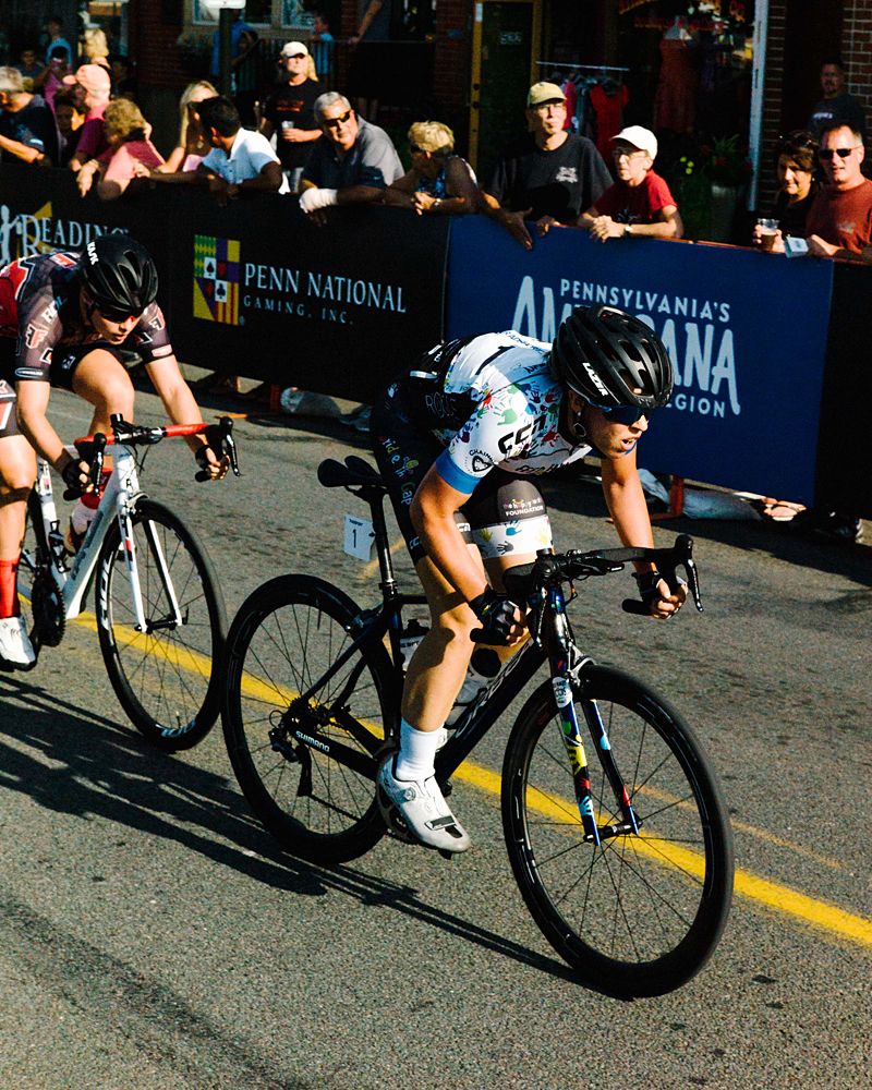 Laura Jorgensen (Feed Hungry Kids Project) attacked several times but she was always closely marked by eventual winner Kristina Clonan (Fearless Femme Racing).
