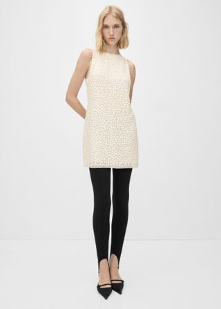 Short Beaded Dress - Women | Mango Usa