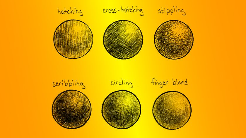 Shading circles as a sketchbook warmup exercise
