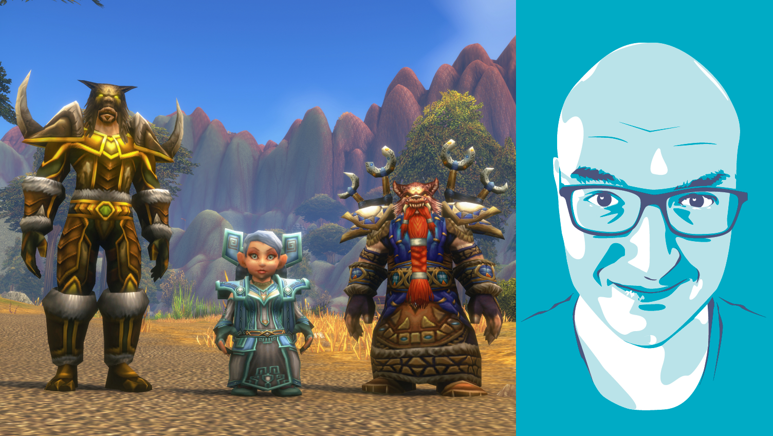 World of Warcraft Forever composite with PC Gamer writer Harvey Randall