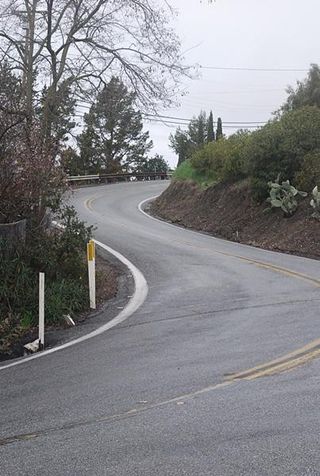 The first switchback.