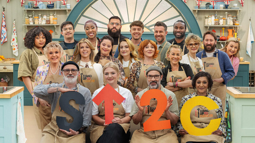 Celebrity bakers in The Great British Bake Off Stand Up To Cancer 2025 Special