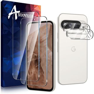 Anoowkoa 2 Pack Google Pixel 9 Pro XL Screen Protector + 2 Pack Camera Lens Protector