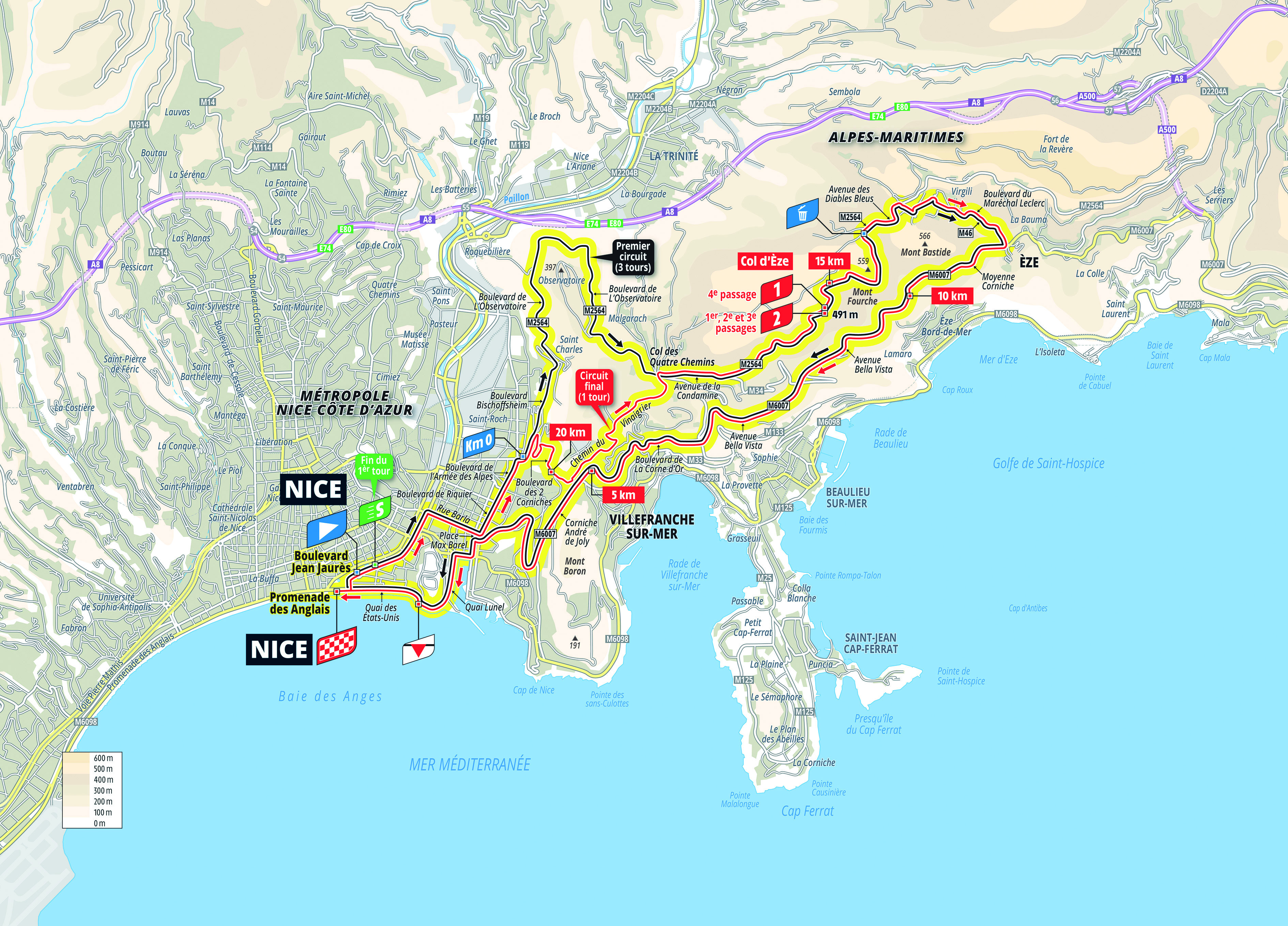 Tour de France Femmes 2026 stage nine map