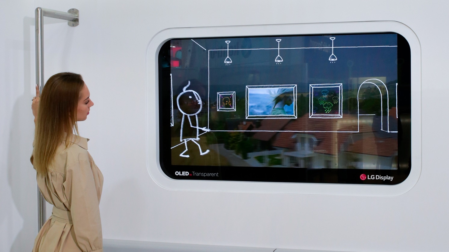 LG Display transparent OLED screen for trains