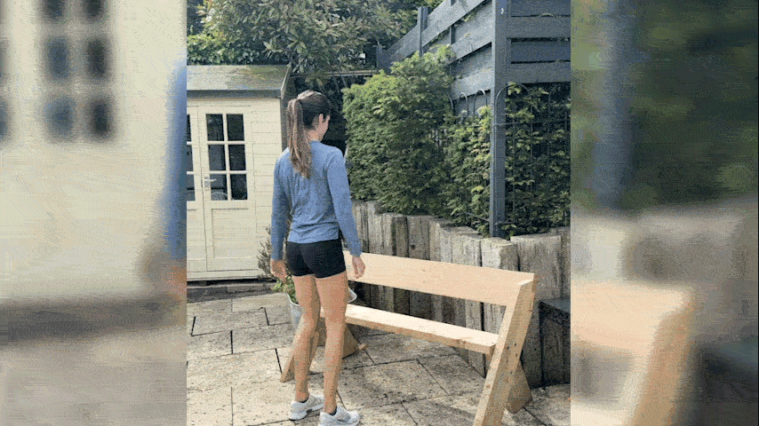 a video of Lucy Gornall doing a step up