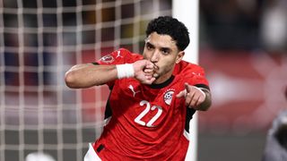 Egypt's Omar Marmoush celebrating a goal at AFCON 2025/26