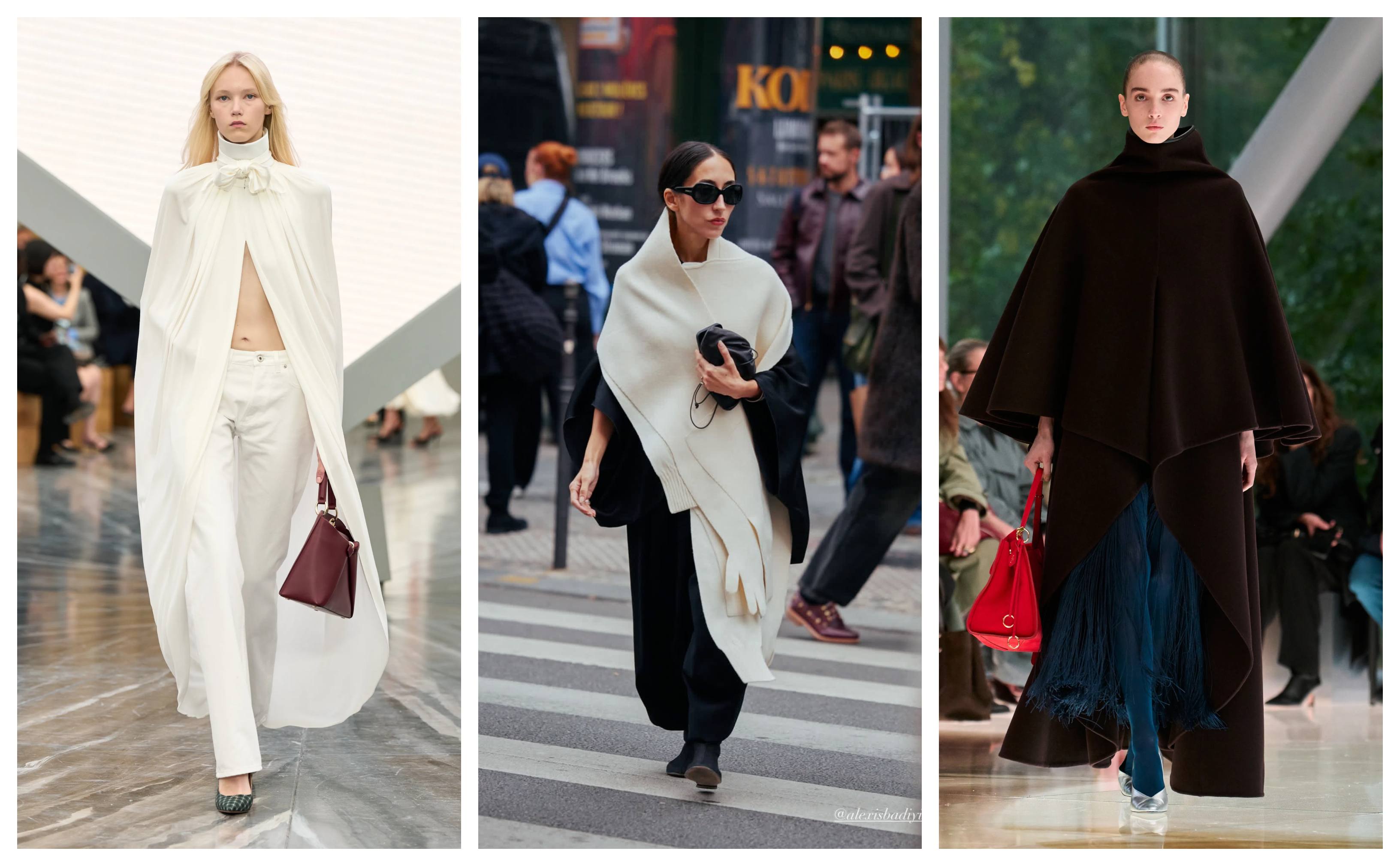 a collage of alexis badiyi wearing paris fashion week trends