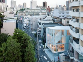 'Life in Spiral' house in Tokyo during the day