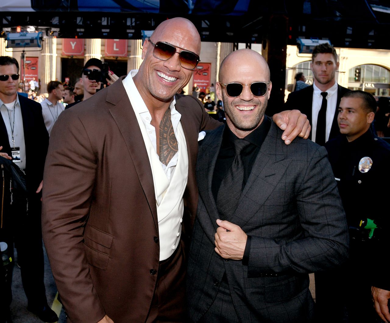 Dwayne Johnson and Jason Statham