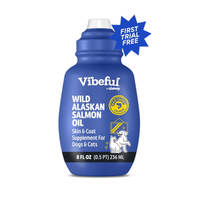 Vibeful Wild Alaskan Salmon Oil Liquid Skin &amp; Coat Supplement for Dogs &amp; Cats | 62% off at ChewyWas $12.99 Now $5