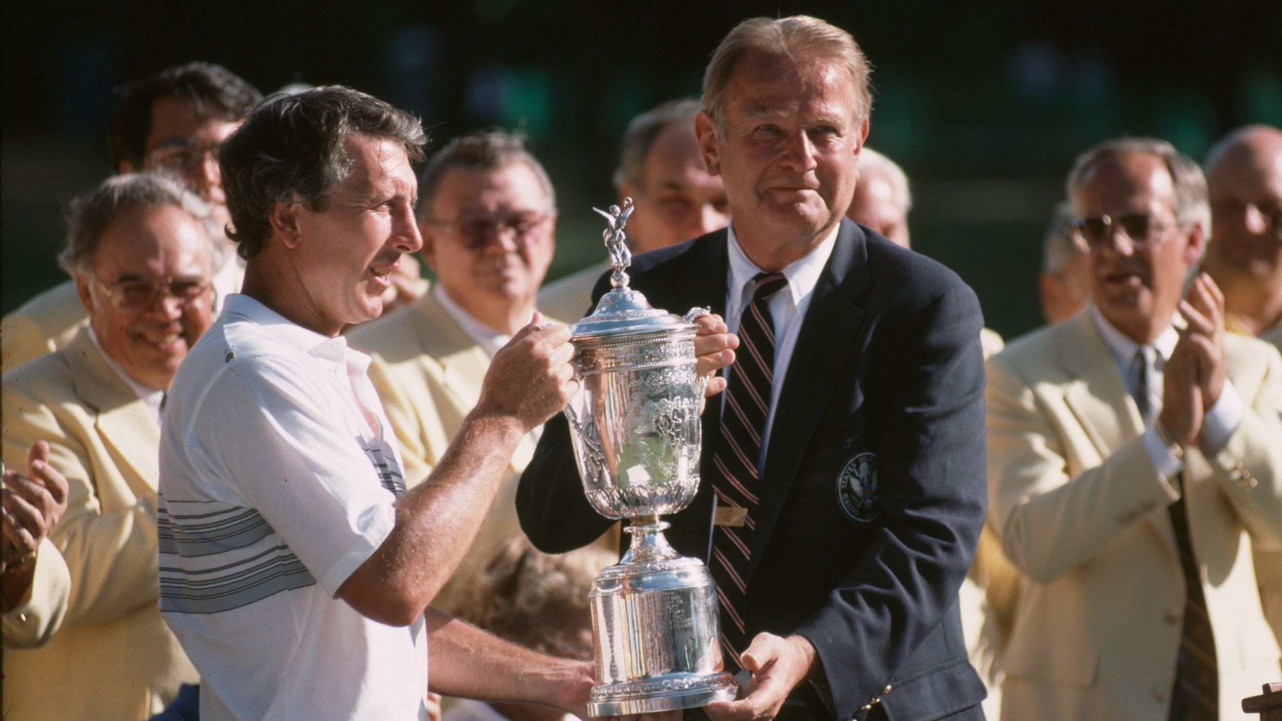 Hale Irwin with the US Open trophy