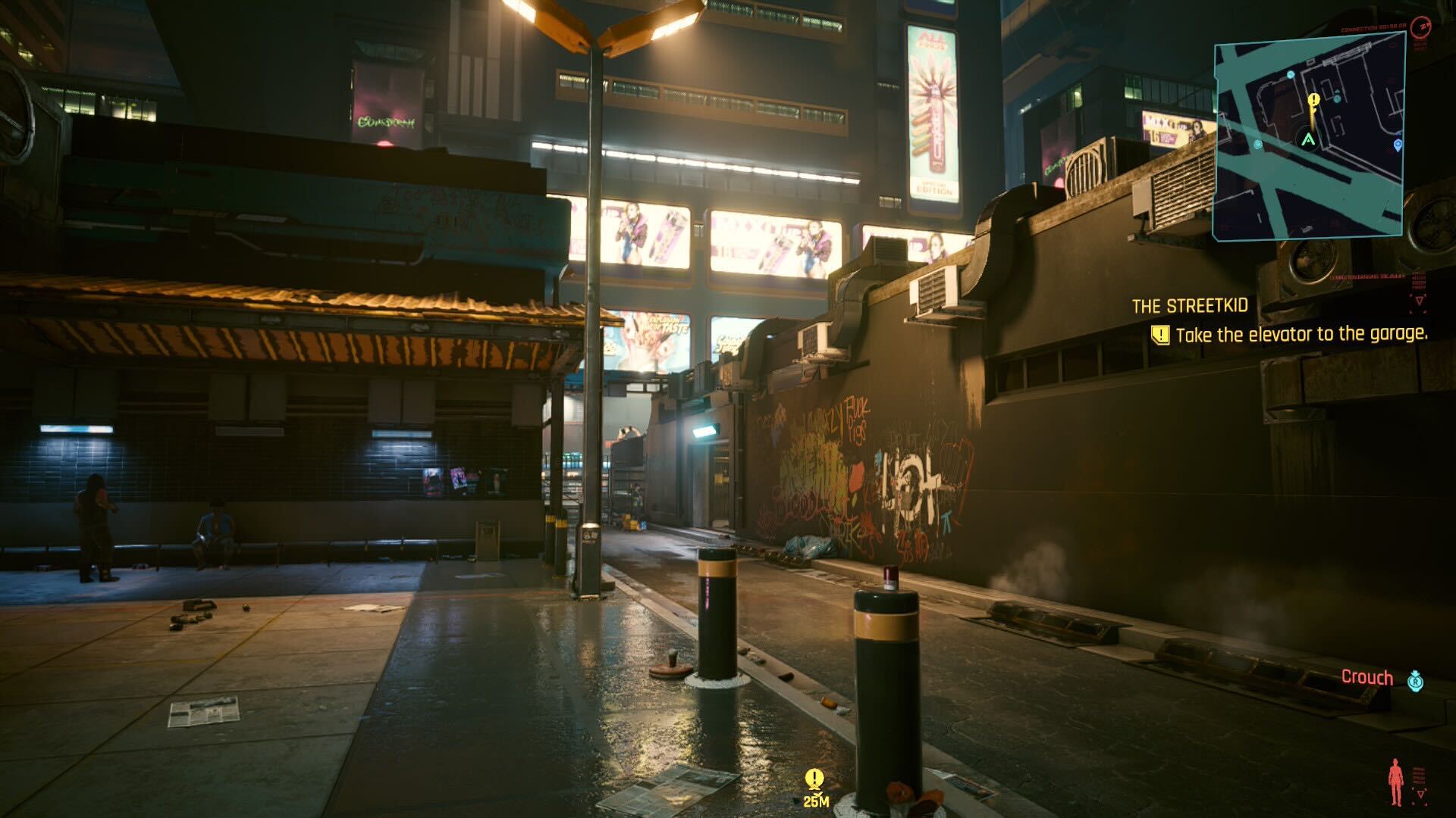 Cyberpunk 2077 screenshot running on Nintendo Switch 2