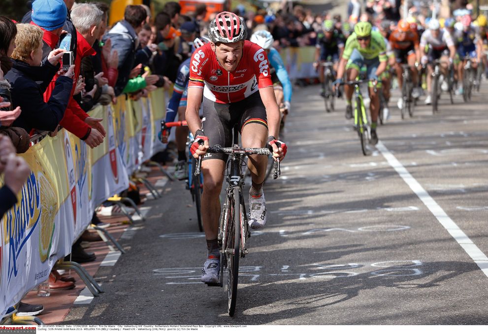 Tim Wellens (Lotto Soudal) almost came away with the win in Amstel Gold Race