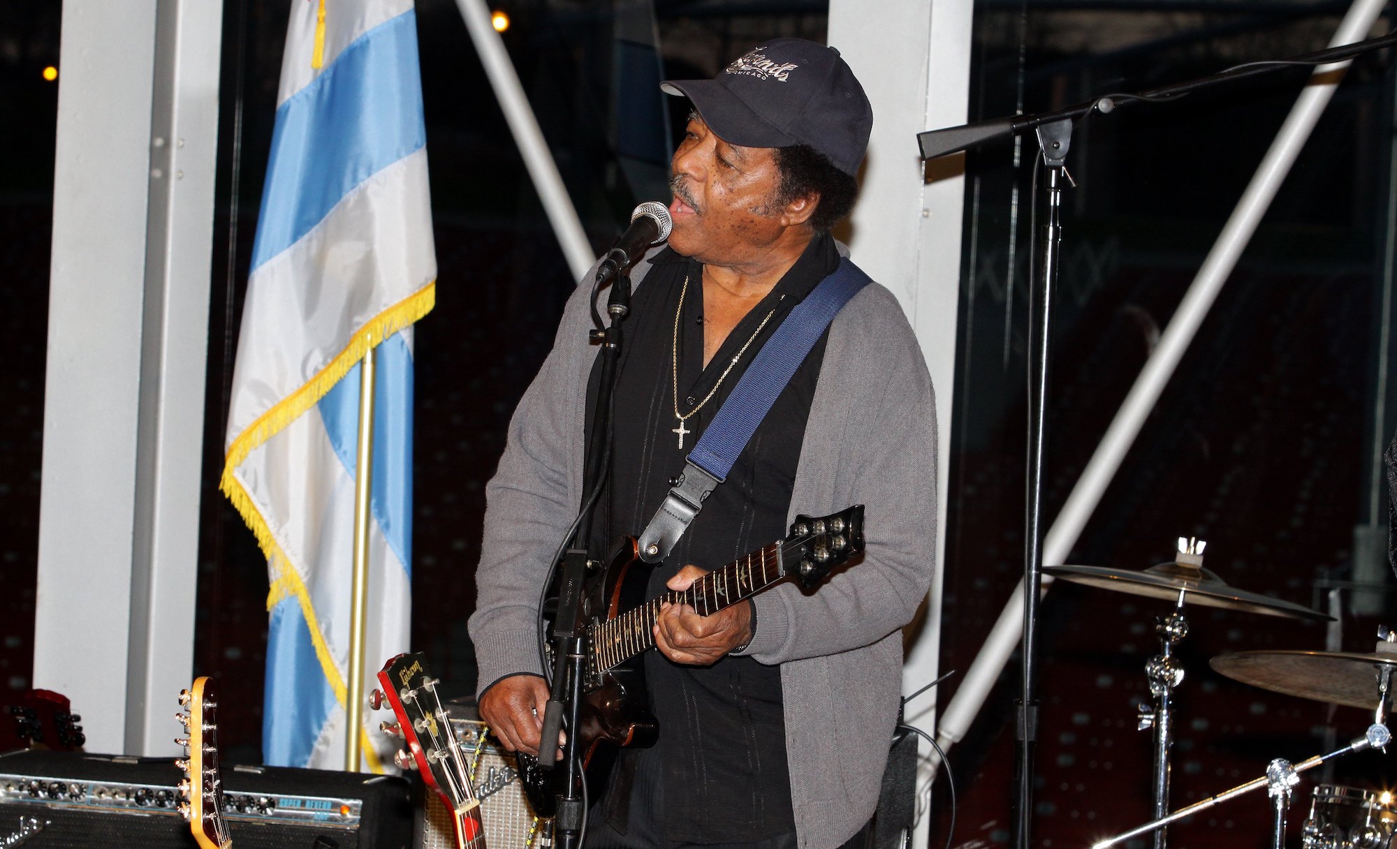 Jimmy Johnson performs at the Pritzker Pavilion in Chicago, Illinois on November 27, 2012