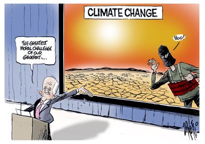 Editorial cartoon World Paris Climate Summit Terrorism