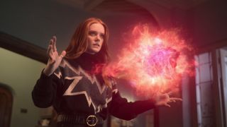 Bloom (Abigail Cowen) casts a spell in Fate: The Winx Saga season 2