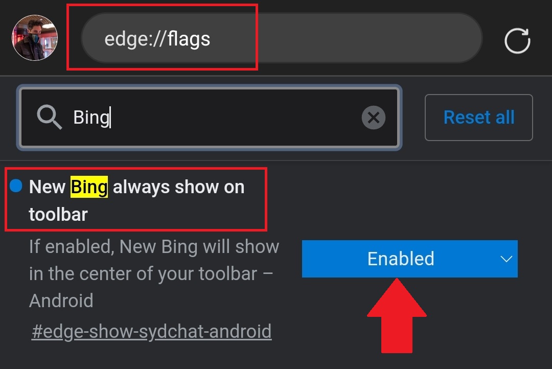 Bing Chat AI в Edge для Android