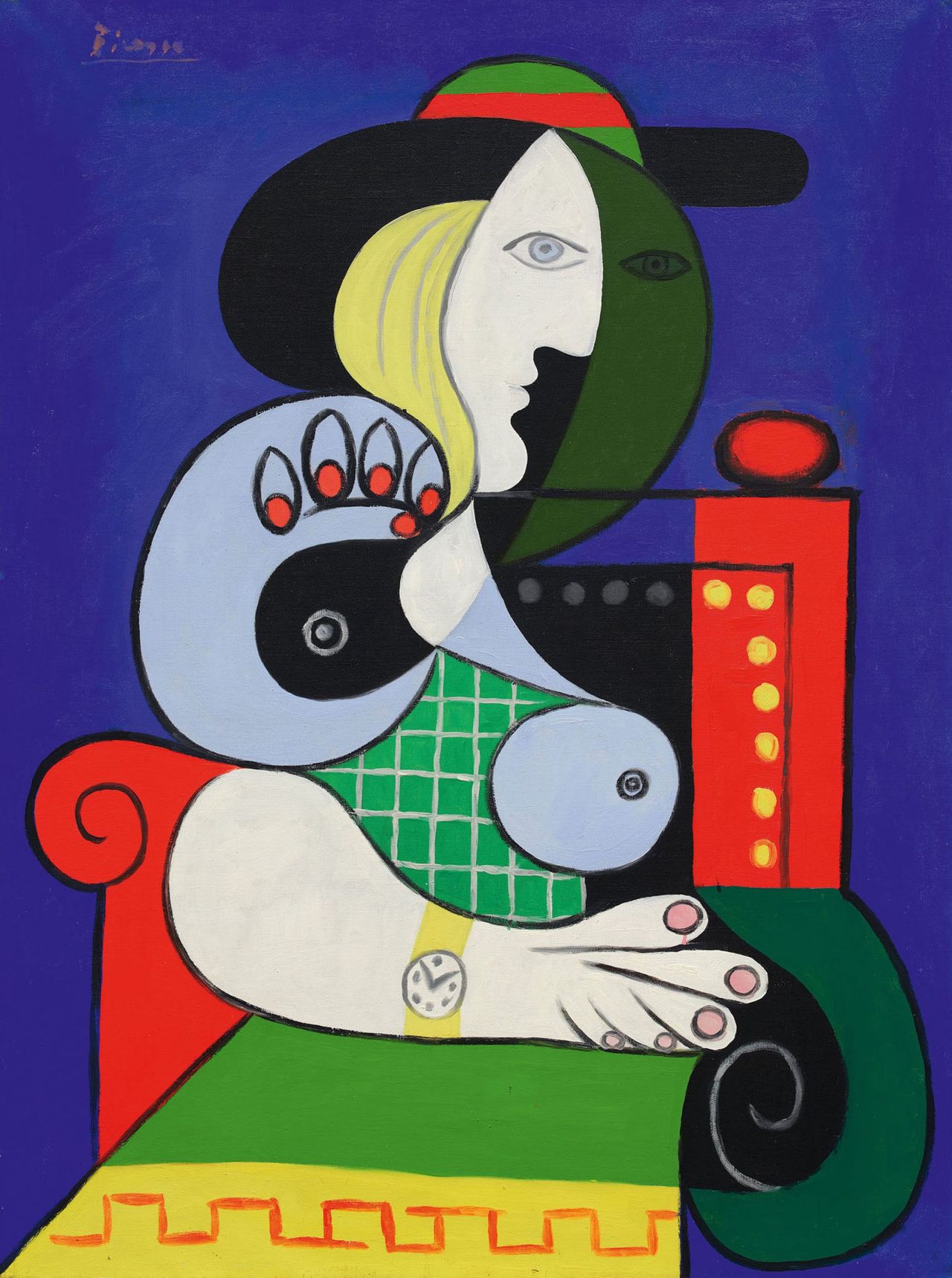 Fig 2: Femme à la Montre by Pablo Picasso. $139,363,500. Picture via Sotheby&#039;s