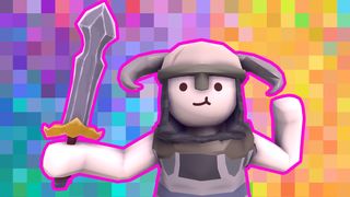 The RPG indie game interview; a stylised character on a pixel art background