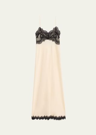 Ameliane Lace-Trimmed Slip Dress