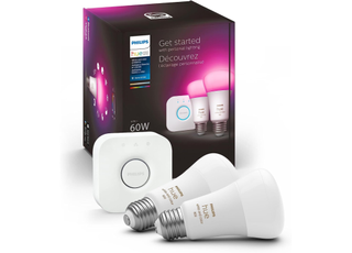 Philips smart lighting starter kit on white bg