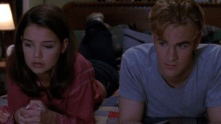 Katie Holmes and James Van Der Beek in Dawson's Creek