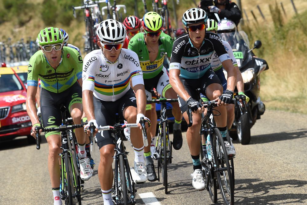 Michal Kwiatkowski in the breakaway.