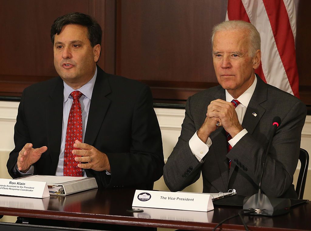 Ron Klain and Joe Biden.