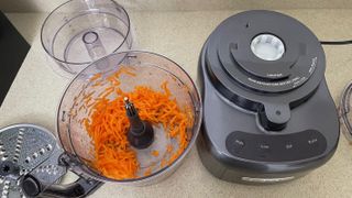 shredded carrot with the Cuisinart Elemental 13 Cup Food Processor with Dicing