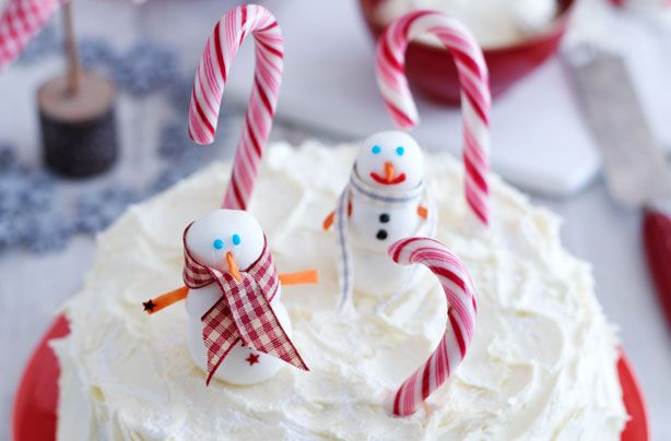 Snowman cake