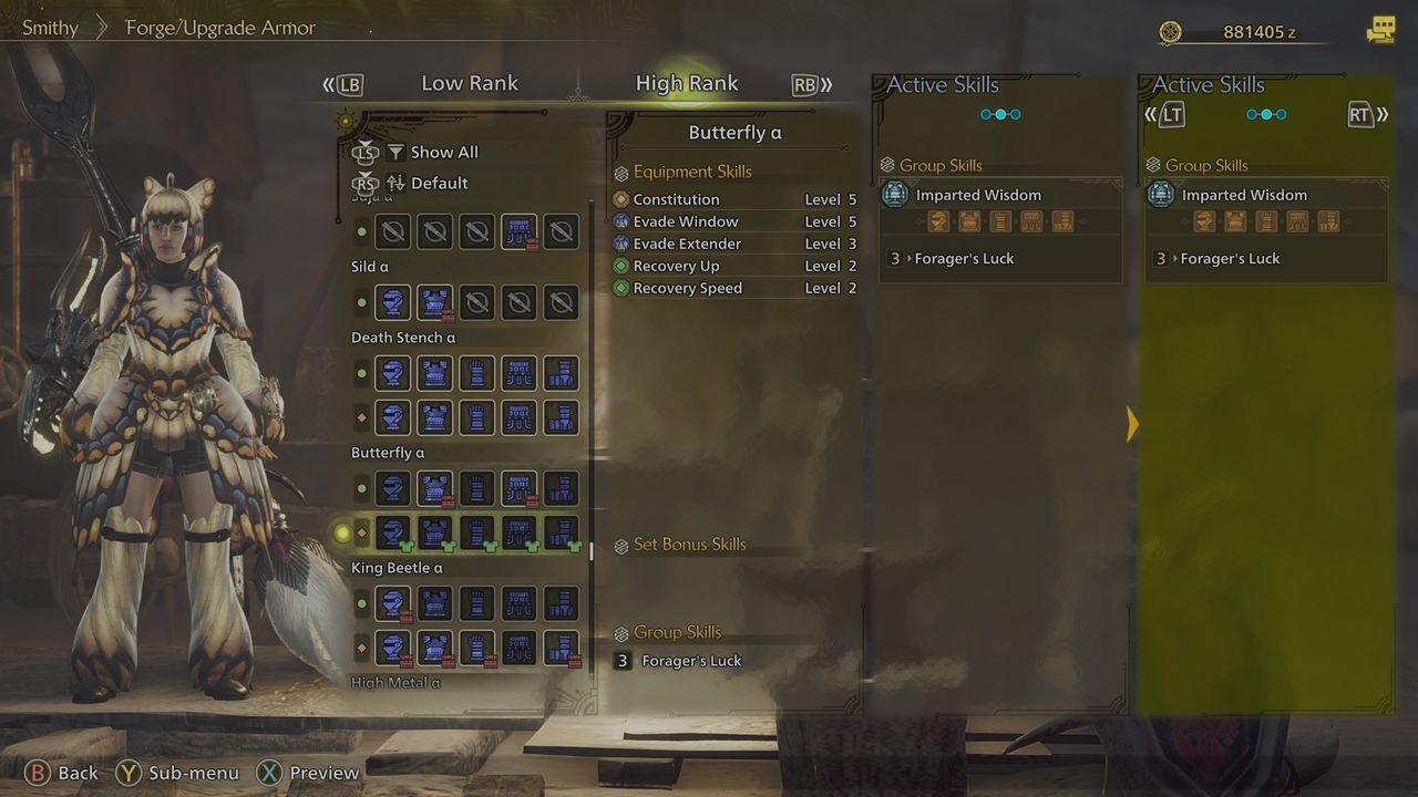 Monster Hunter Wilds Insect Glaive build - Butterfly