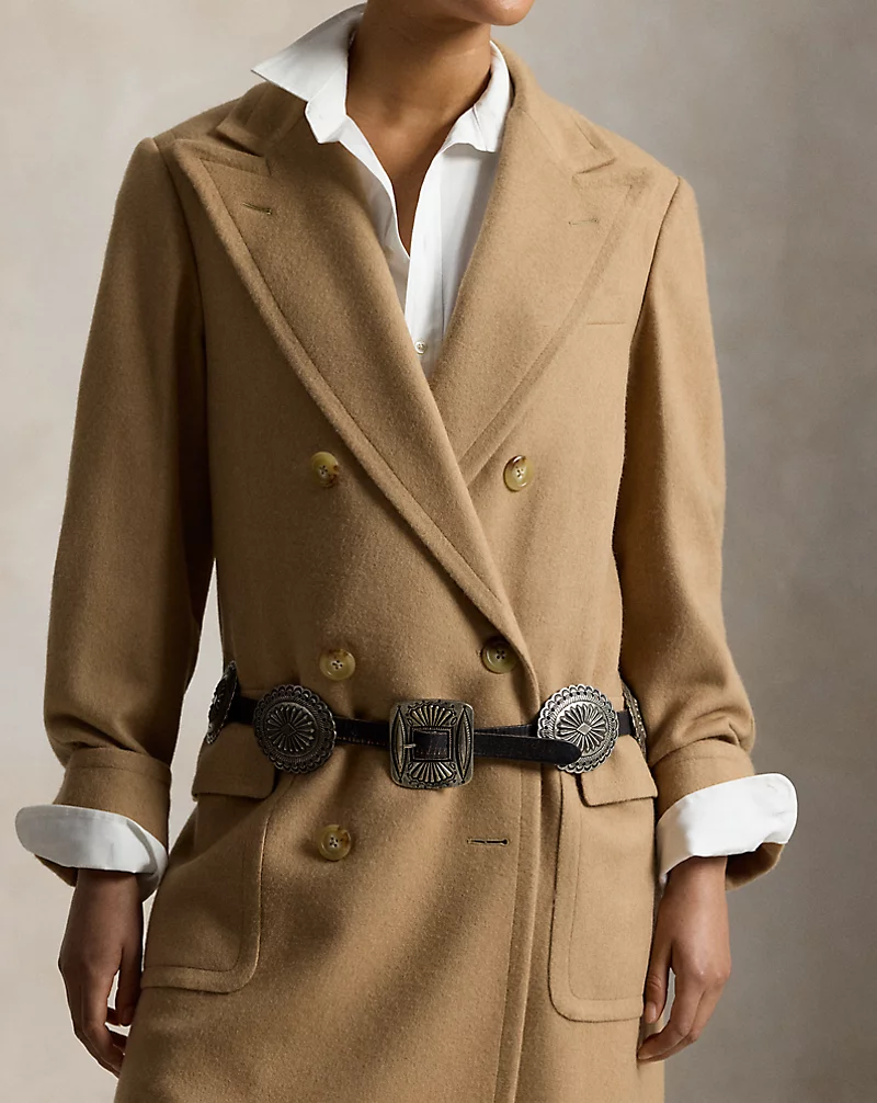 Metal Accent Leather Belt