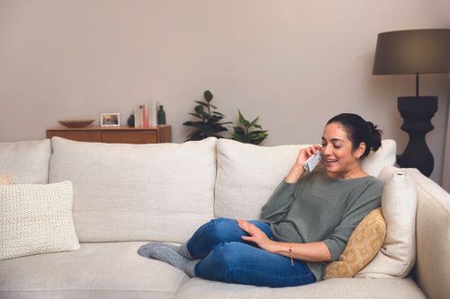 Woman on phone