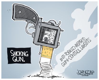 Editorial Cartoon U.S. Trump gun control NRA Sandy hook Stoneman Douglas