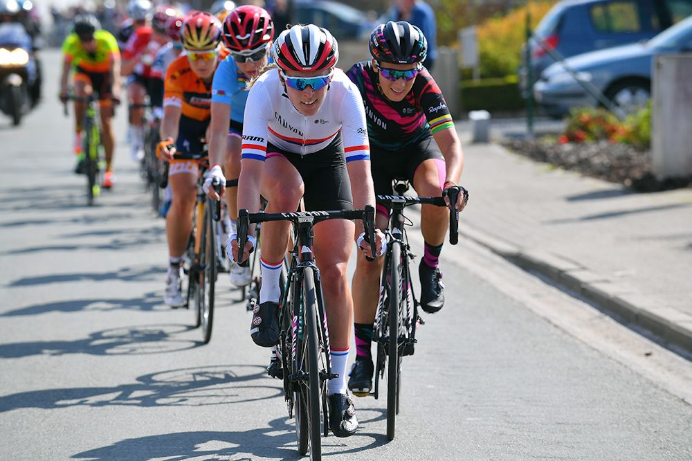 The peloton in action during the 2017 Tour of Flanders Women
