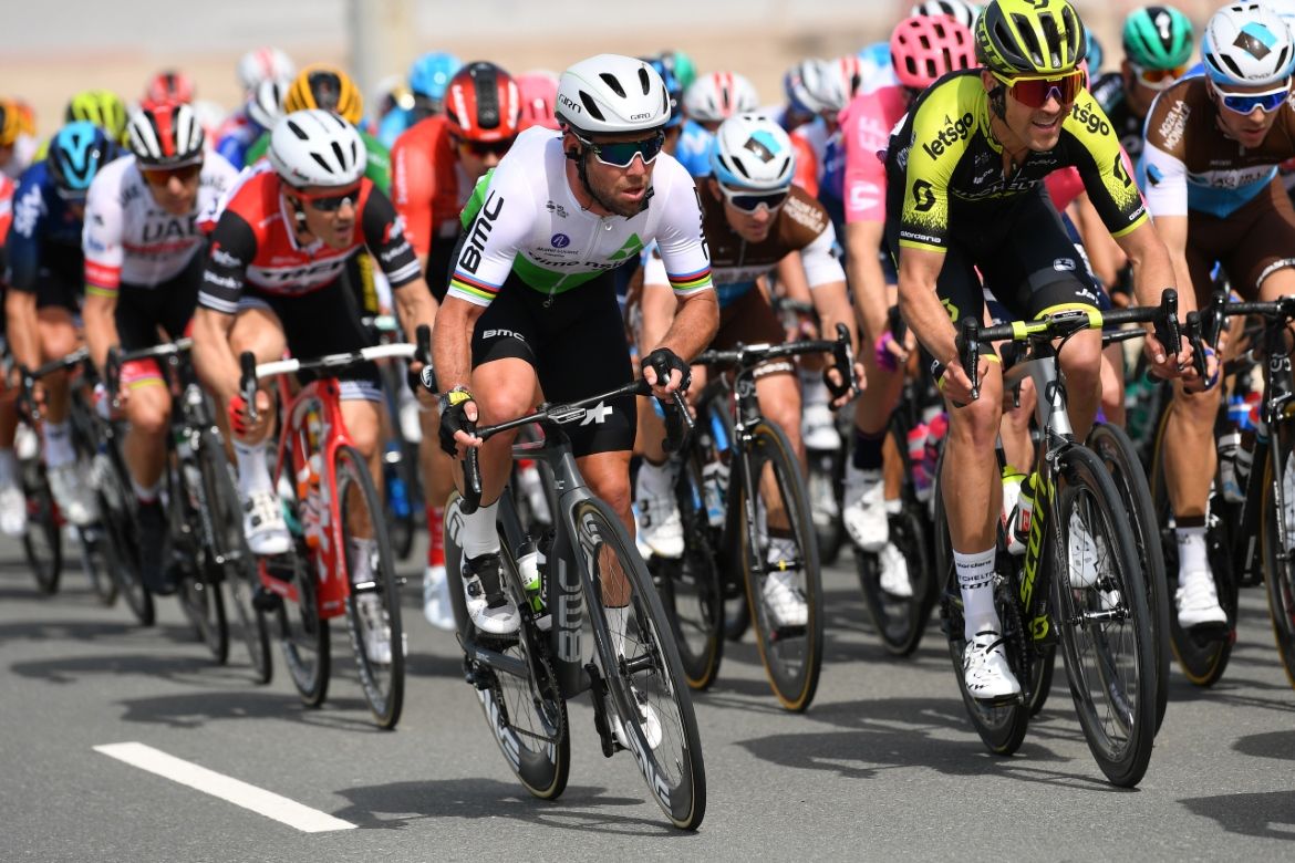 Mark Cavendish eventually finished just outside the top ten