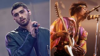 [L-R] Zayn Malik and Jimi Hendrix