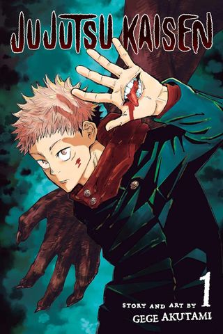 Cover art from the first volume of Jujutsu Kaisen