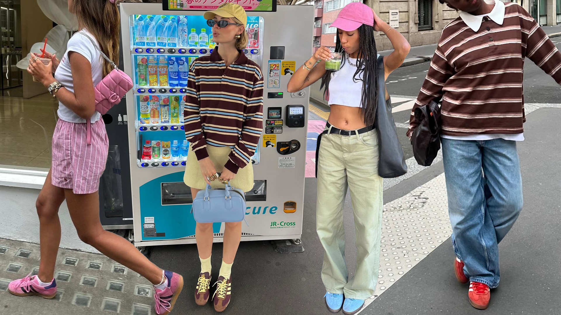 Influencers wearing adidas shoes. 