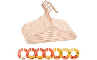 BBFISH Kids Velvet Hangers with Dividers