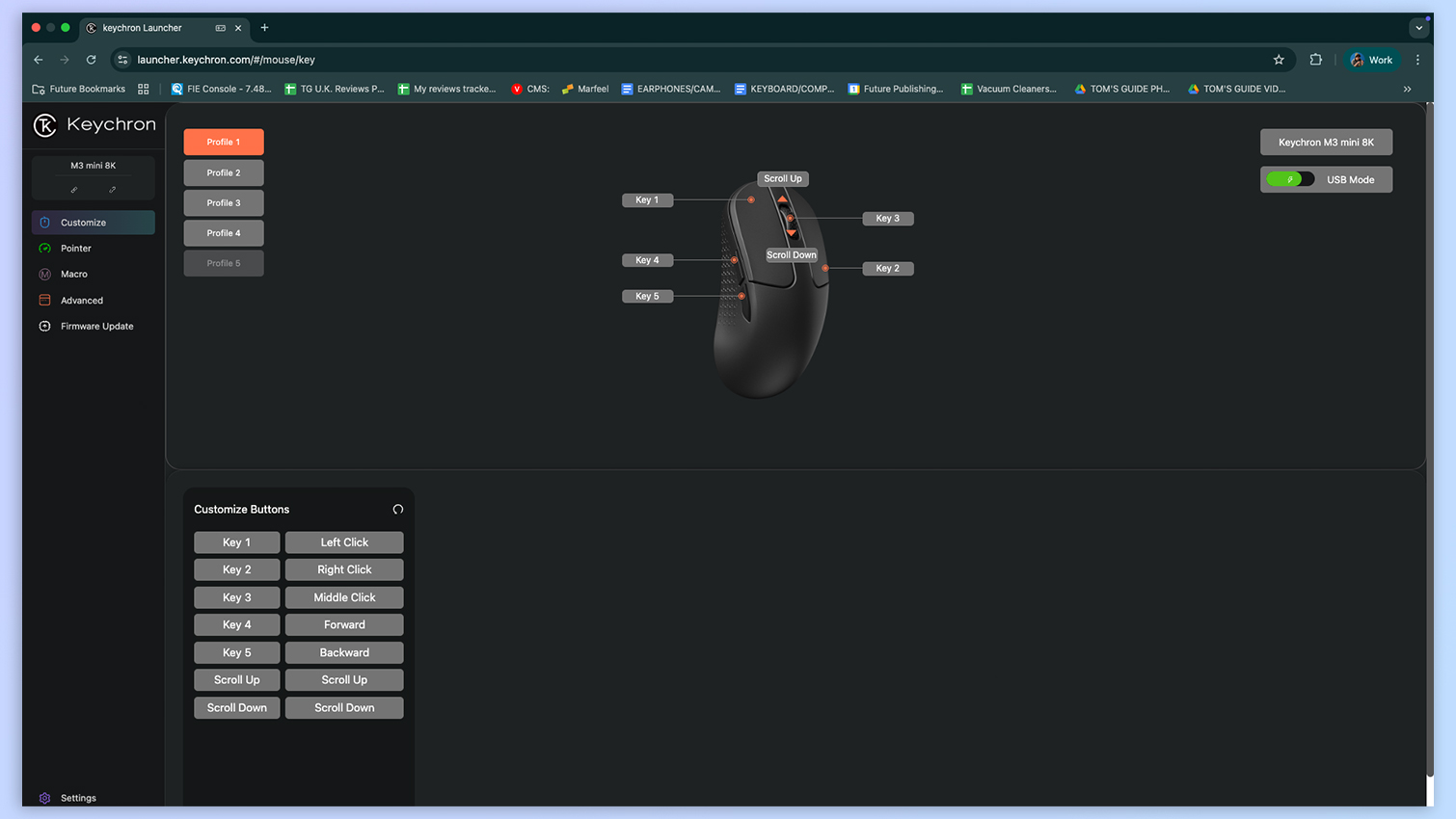 Screenshot of Keychron Launcher