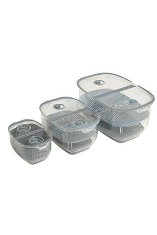 M&S Set of 3 Nesting Fridge Storage Containers - cooking gifts