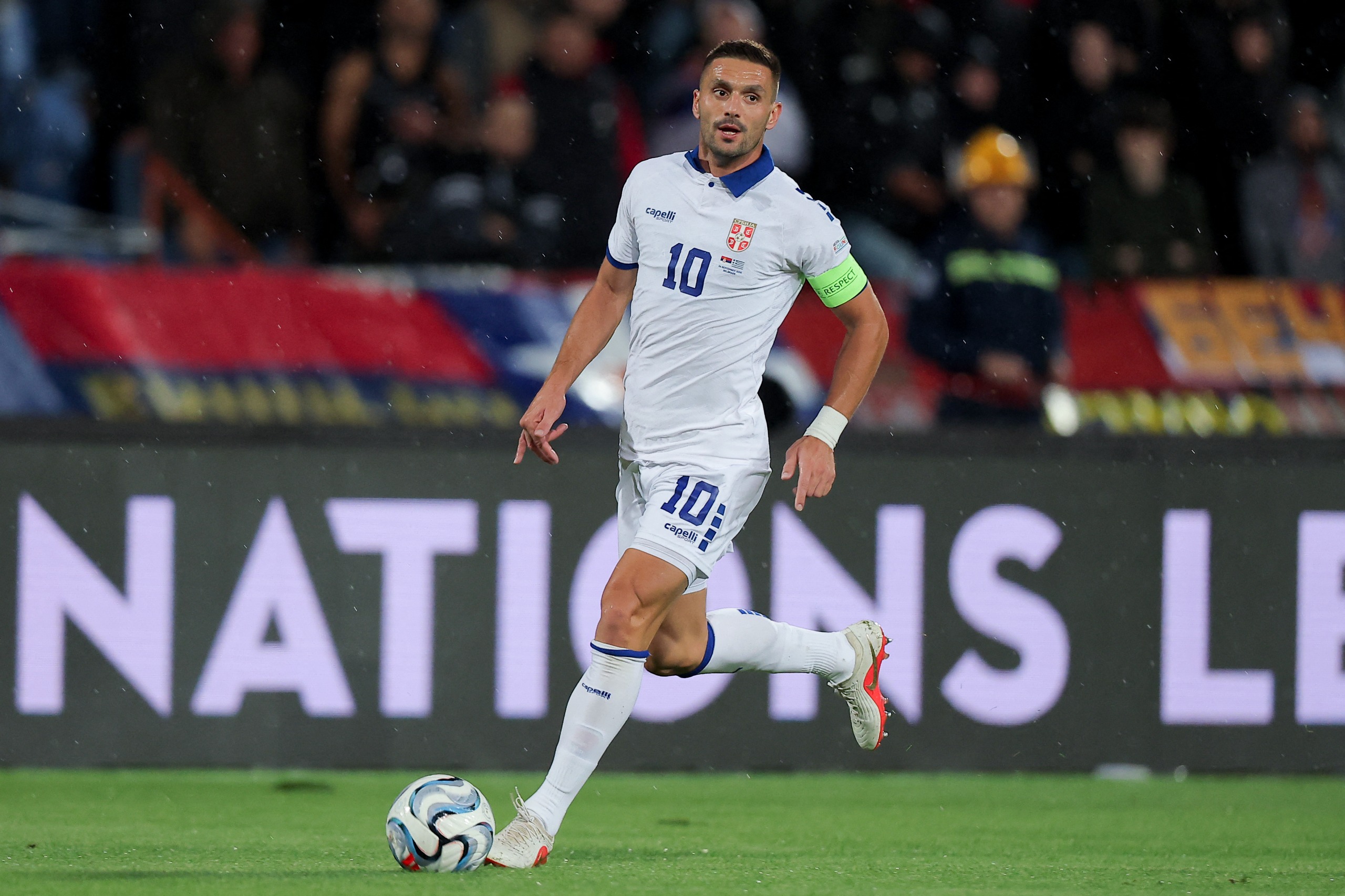 Serbia midfielder Dusan Tadic