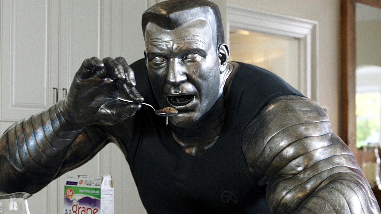 Colossus eating cereal in Deadpool